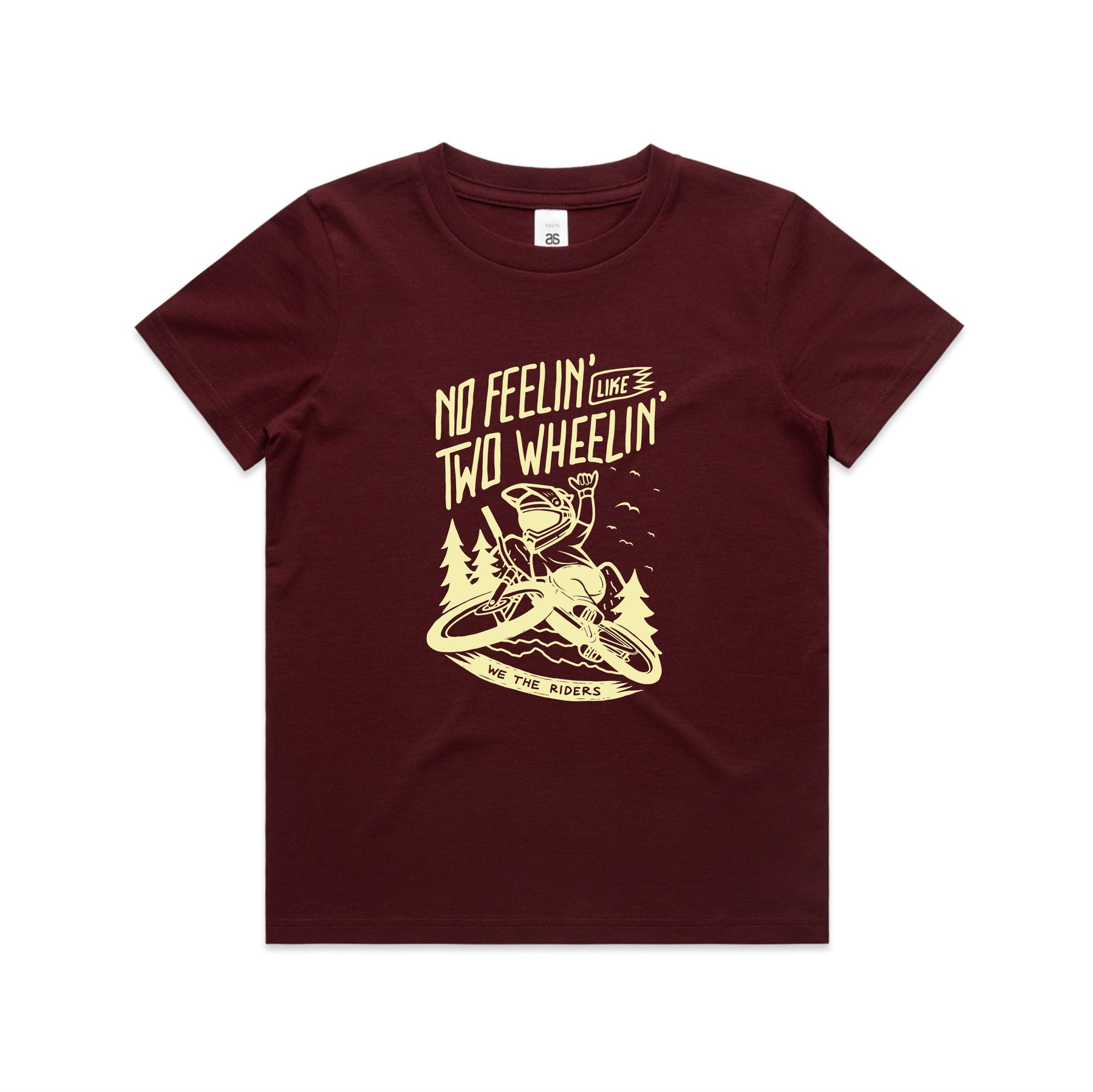 No Feelin' Like Two Wheelin' YOUTH tee