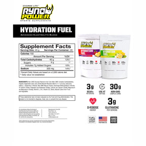 HYDRATION FUEL Fruit Punch Electrolyte | 20 Servings (907 Grams)