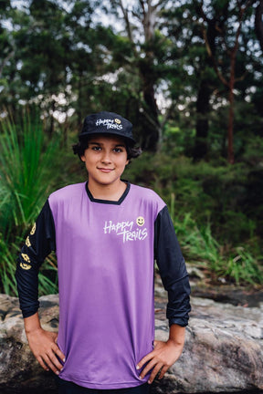 Happy Trails Youth Jersey - Purple