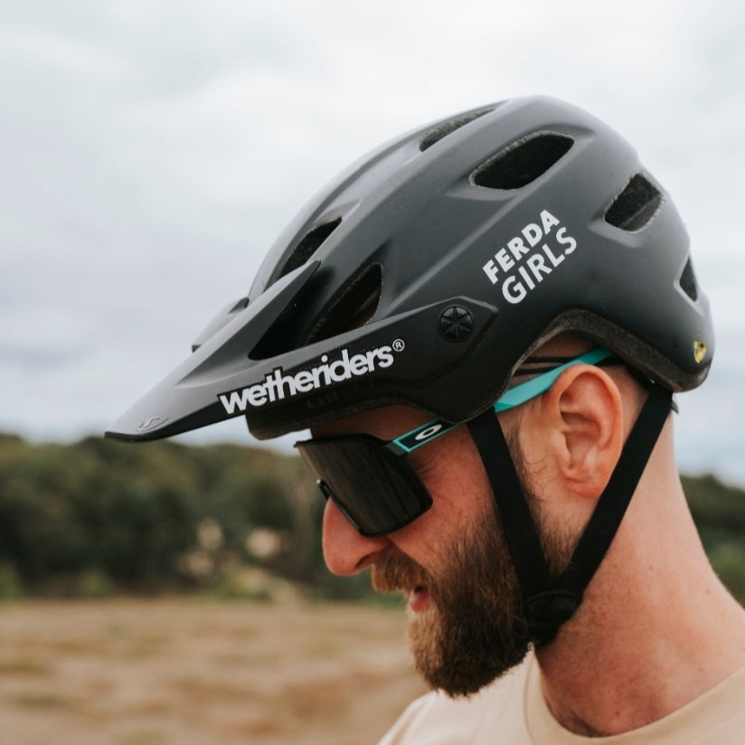 mtb helm sticker WTR Visor sticker set (3)